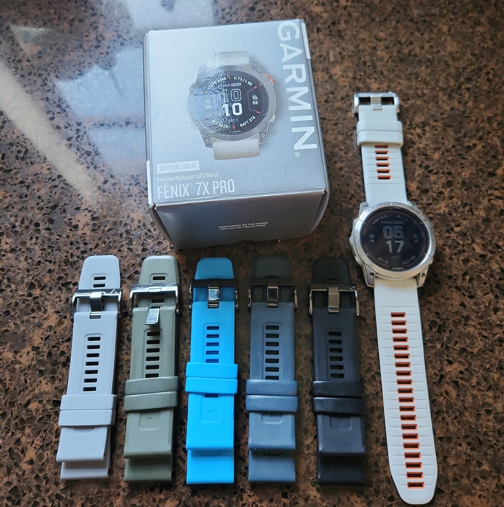 Garmin Fenix 7X Pro Sapphire Solar Sport Smartwatch with Interchangeable Bands